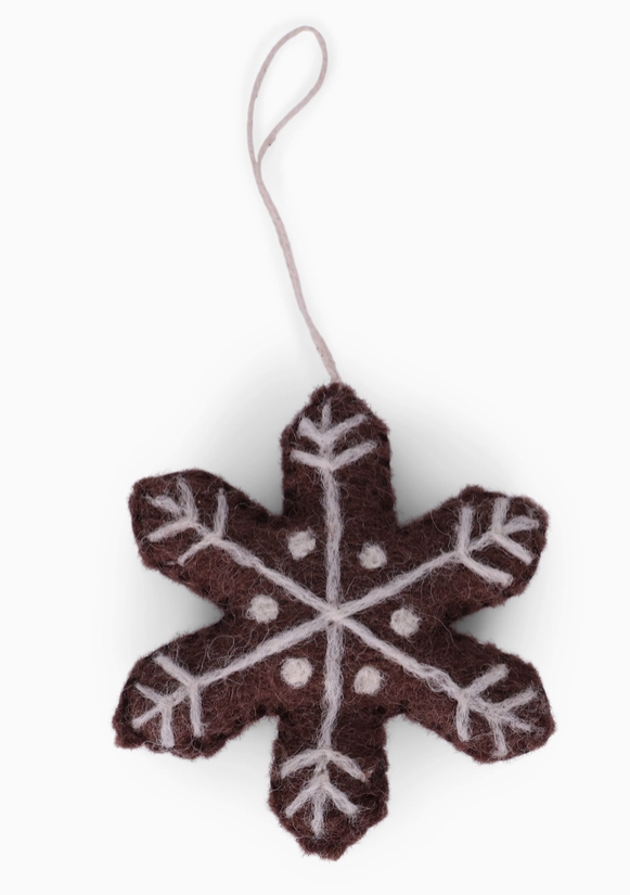 Wool Gingerbread Star