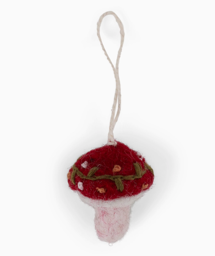 Mushroom W/Embroidery - Small