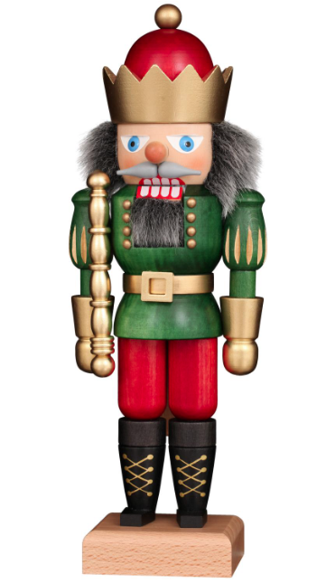 Red and Green Small German Nutcracker