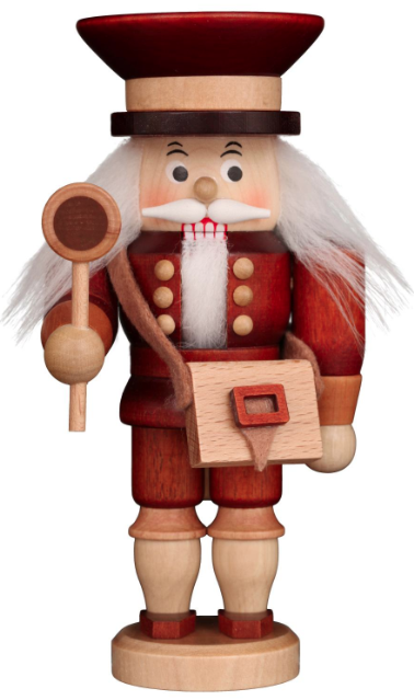 conductor - natural wood german tiny nutcracker