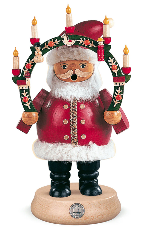 Santa under candle arc German smoker