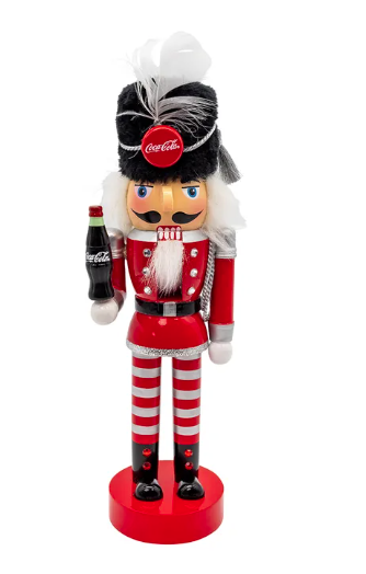 10" Coca-Cola® Striped Pants Nutcracker