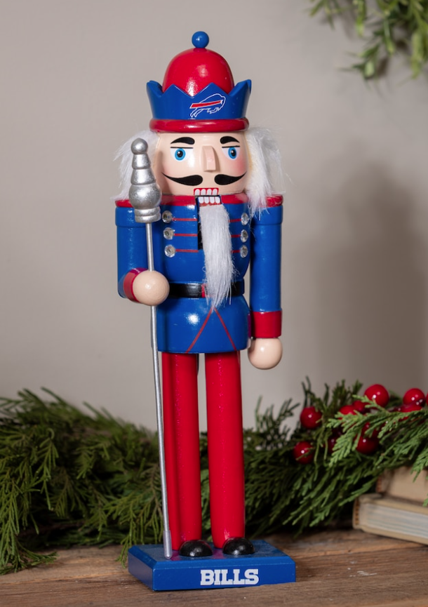 12" buffalo bills nutcracker statue