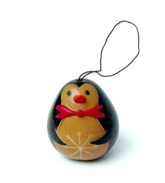 penguin gourd ornament