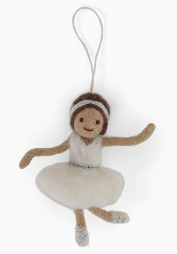 wool ballerina - white