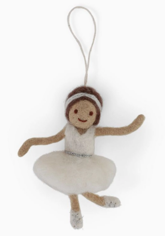 wool ballerina - white