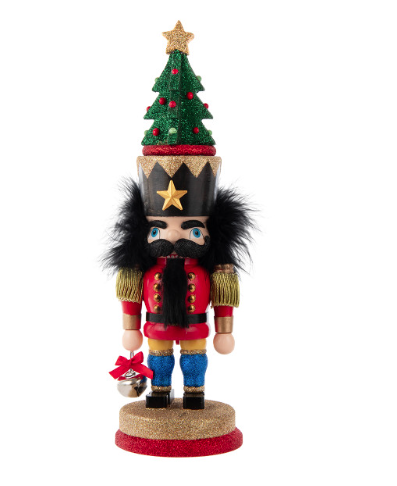15.7" Hollywood Nutcrackers™ Traditional Nutcracker With Tree Hat