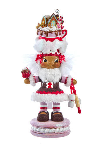 12" Hollywood Nutcrackers™ Gingerbread Girl With Cup Nutcracker