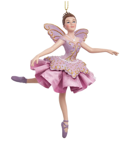 6" Glittered Sugar Plum Fairy Ornament
