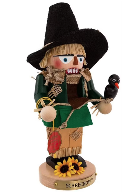 12" Chubby Scarecrow German Nutcracker