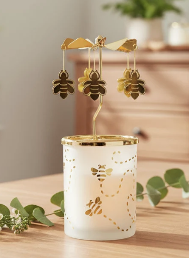 Honey Bees Rotary Candleholder