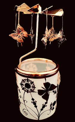 the butterfly field rotary candleholder