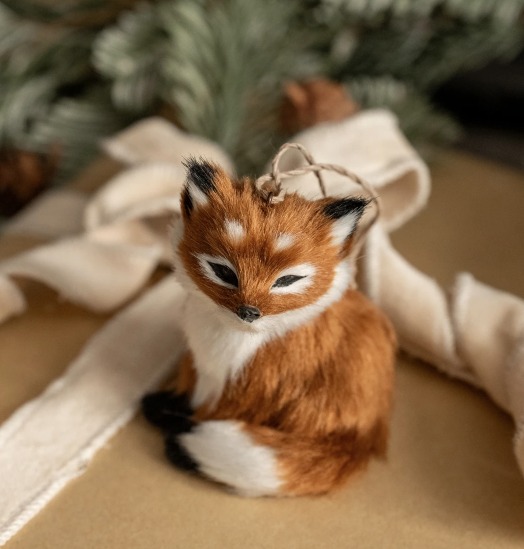 Fur Fox Ornament