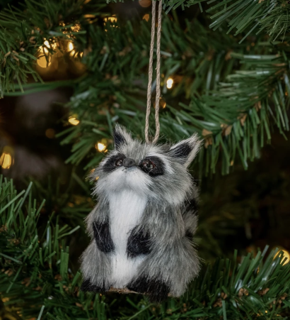 Woodland Raccoon Ornament