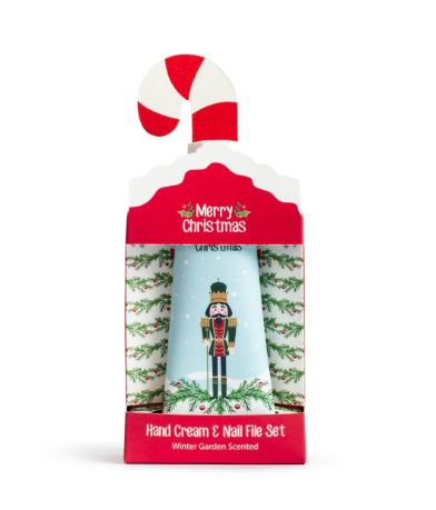 Nutcracker and Holly Hand Cream and Nail File Set