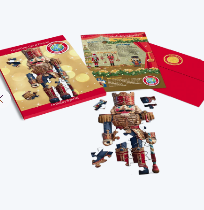 Nutcracker Greeting Card Puzzle