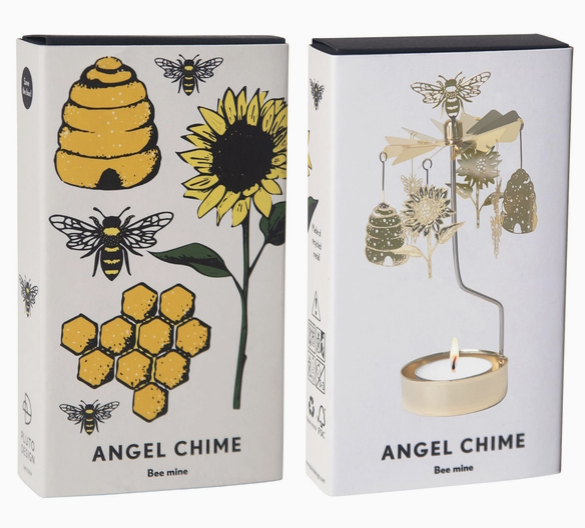 Bee Mine Gold Rotary Candleholder