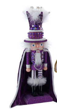 13" Hollywood Nutcrackers™ Purple, Gold & Red King Nutcrackers, 3 Assorted