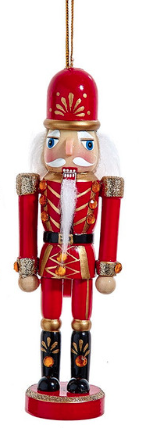 6“ Red, Blue & Green Nutcracker Ornaments, 3 Assorted
