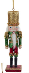 6" Nutcrackers With Glitter Ornaments, 6 Assorted
