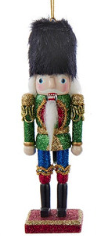 6" Nutcrackers With Glitter Ornaments, 6 Assorted