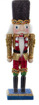 6" Nutcrackers With Glitter Ornaments, 6 Assorted
