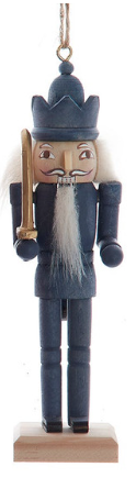 6" Comfort & Joy Red, Green & Blue Nutcracker Ornaments