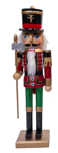 15" Red, Green & Blue Nutcrackers, 3 Assorted