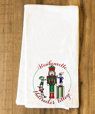 Nutcracker Village Logo Tea Towel