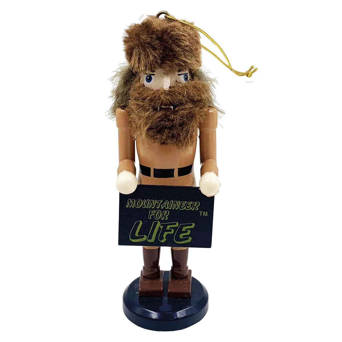 6" West Virginia 'Mountaineer for Life' Nutcracker Ornament