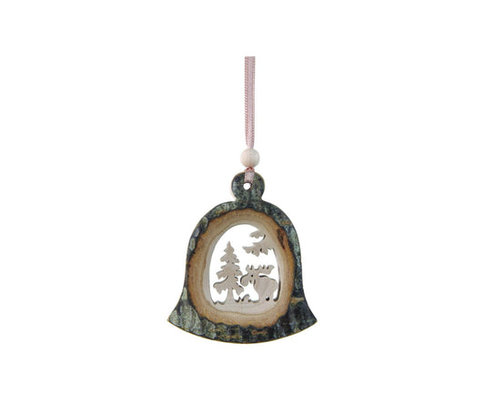 Wooden Bell Ornament - Deer
