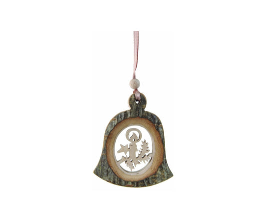 Wooden Bell Ornament - Candle