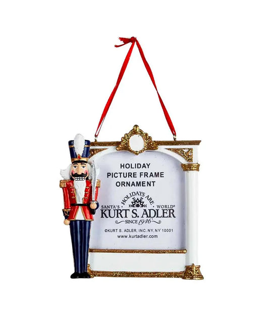 Nutcracker Soldier Picture Frame Ornament For Personalization