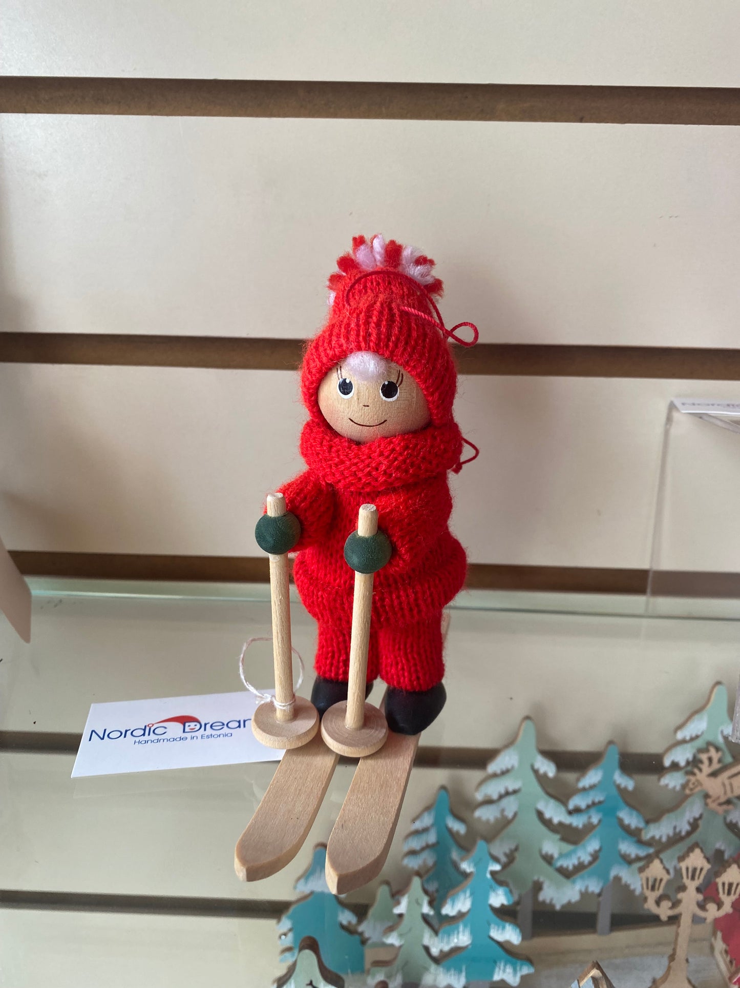 Boy Skier Gnome in Red Or White