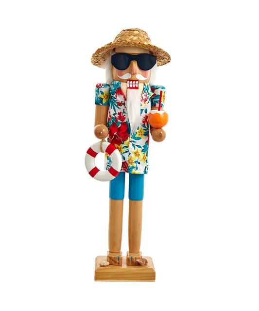 15" Beach Santa Nutcracker