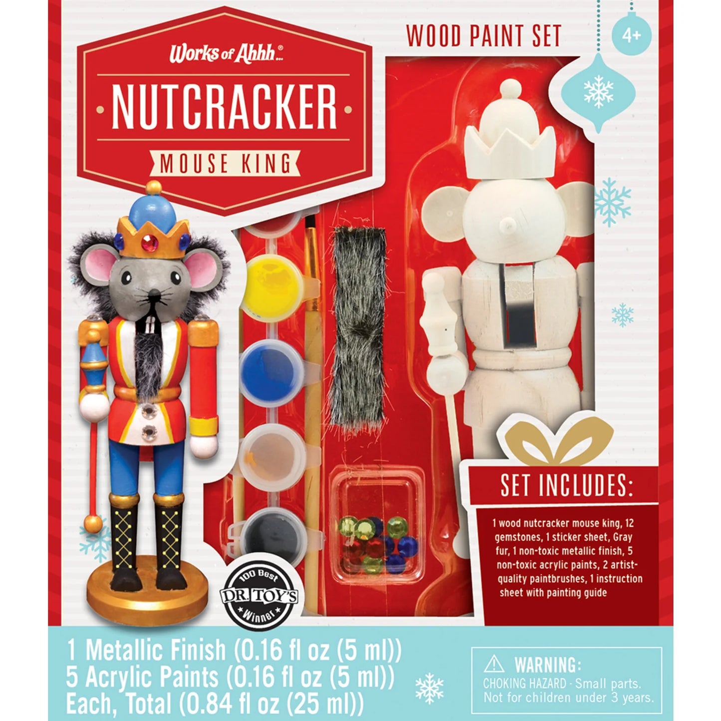 Holiday Craft Kit - Nutcracker Mouse King Wood Paint Kit