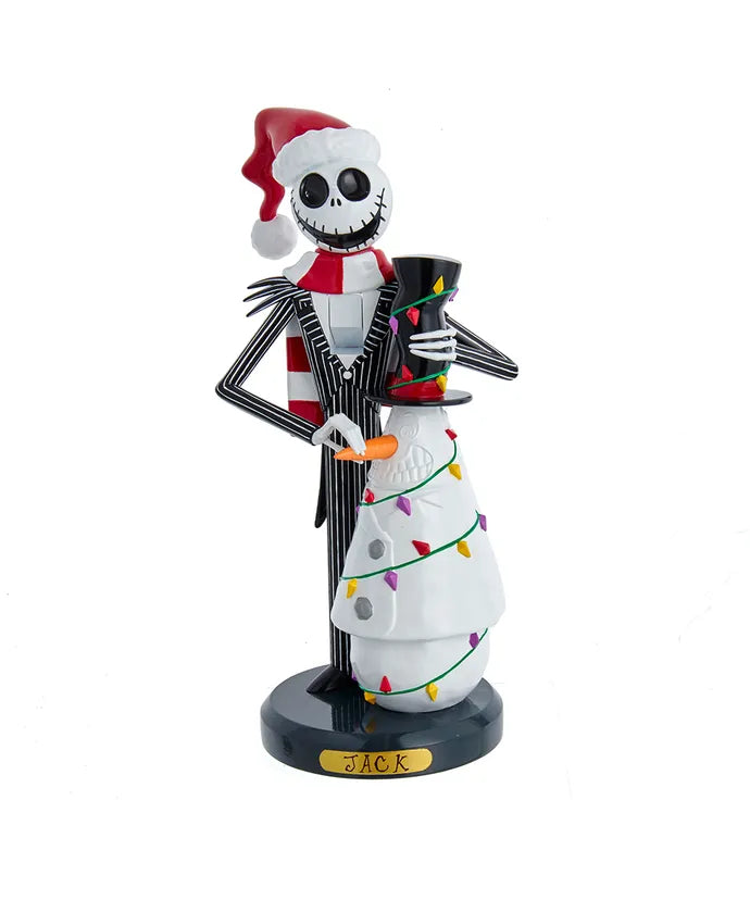 11" Disney© Nightmare Before Christmas Jack Skellington with Snowman Nutcracker