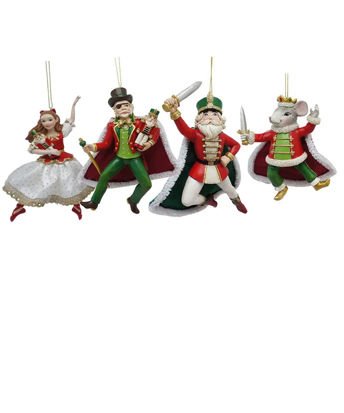 The Nutcracker Suite Ornaments, 4 Assorted