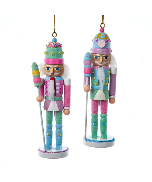 6" Bubblegum Nutcracker Ornaments, 2 Assorted