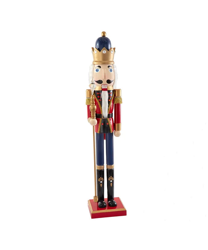 36" Red & Blue King Nutcracker