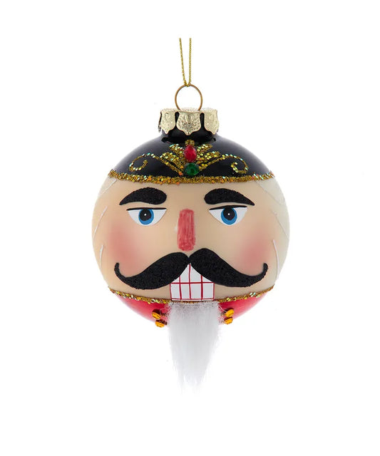 80MM Glass Nutcracker Ball Ornament