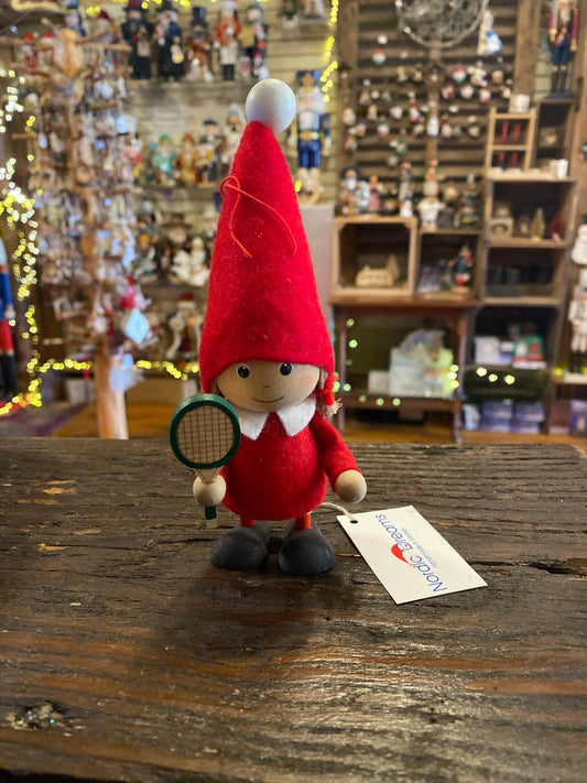 Girl Tennis Player Gnome