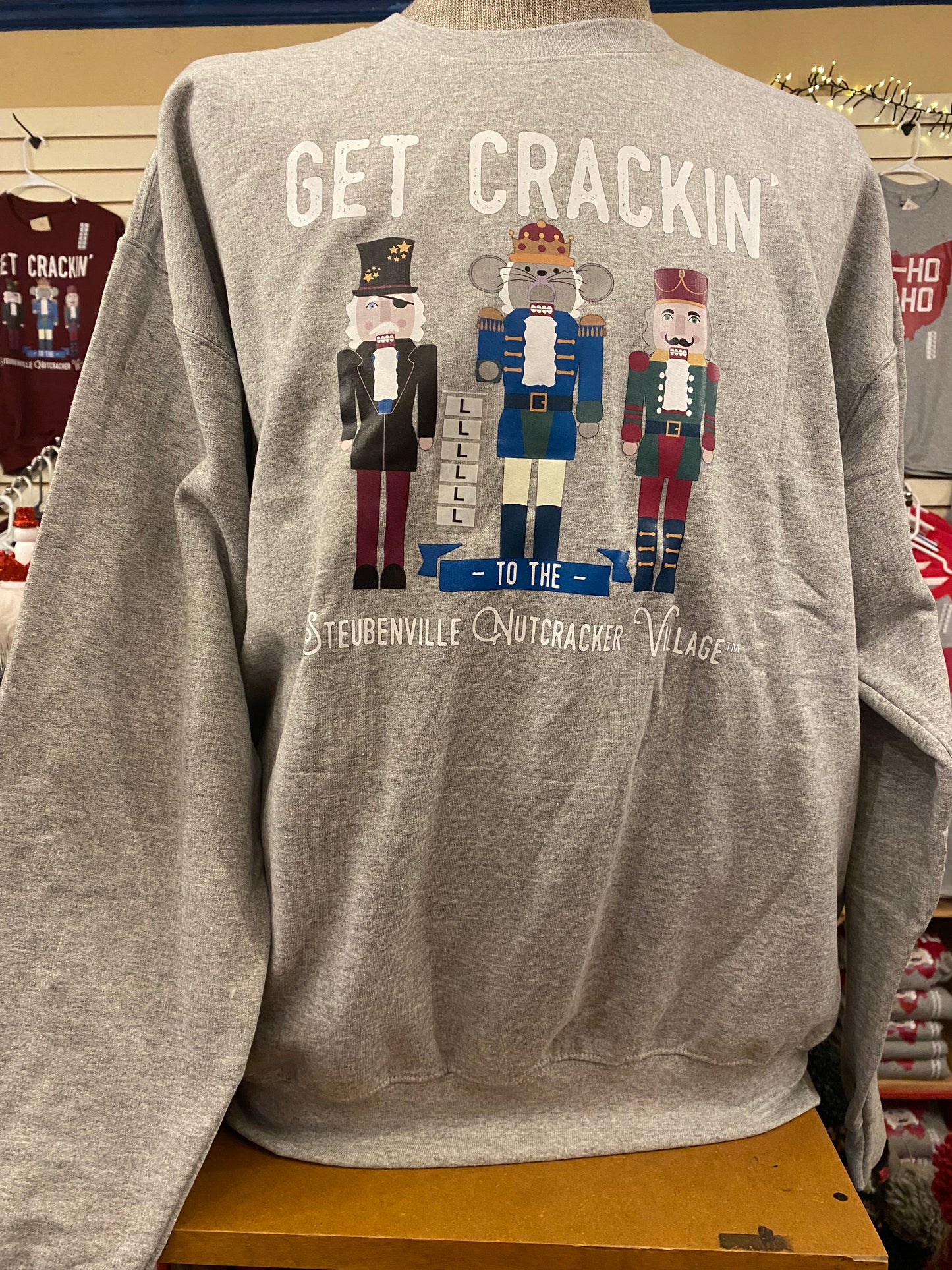 "Get Crackin'" Steubenville Nutcracker Crewneck Sweatshirt