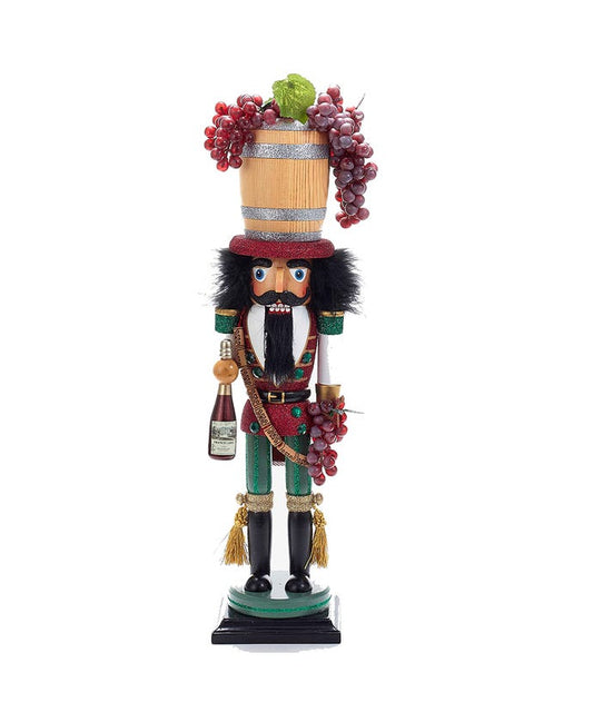 19" Hollywood Nutcrackers™ Wine Barrel Hat Nutcracker