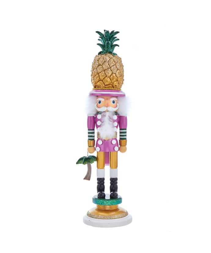 19.5" Pineapple Hat Nutcracker
