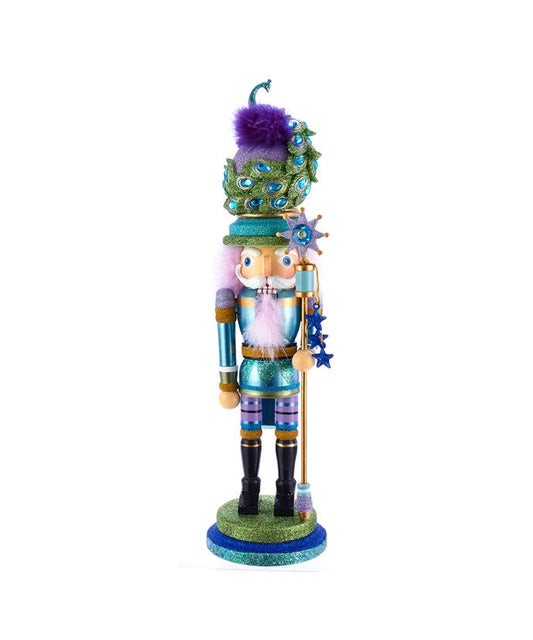 17.5" Hollywood™ Peacock Hat Nutcracker