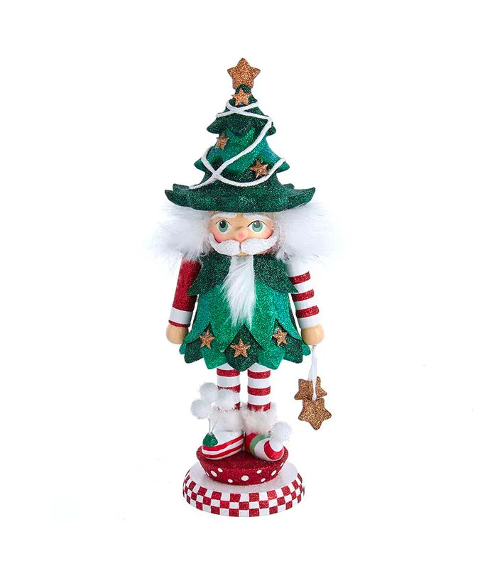 12.5" Hollywood Nutcrackers™ Jolly Tree Christmas Hat Nutcracker