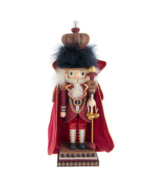 18" Hollywood Nutcrackers™ Burgundy King Nutcracker