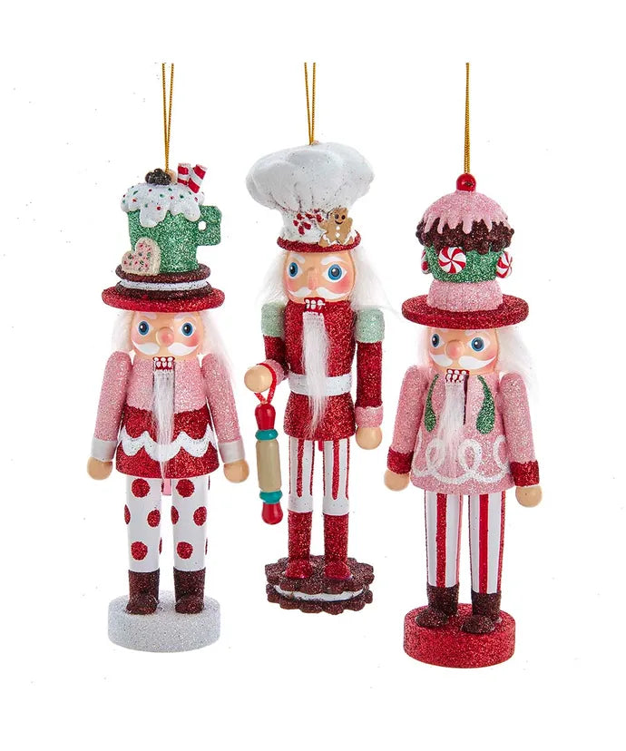 Cake, Cocoa and Gingerbread Nutcracker Ornaments