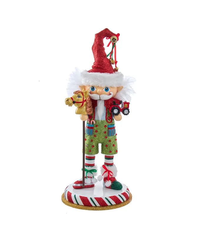 15" Hollywood Nutcrackers™ Elf With Hobby Horse Nutcracker